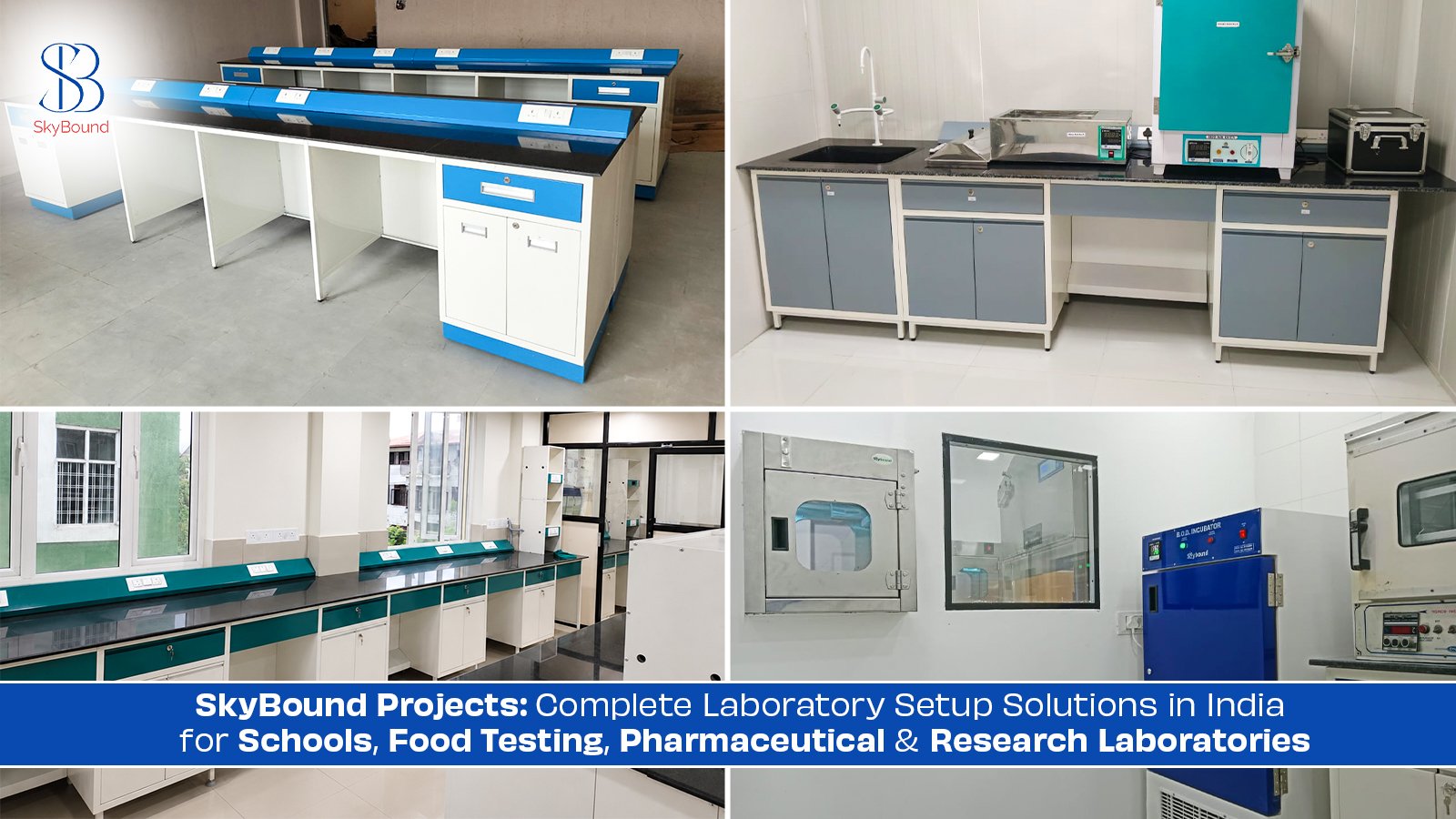 SkyBound Projects: Complete Laboratory Setup Solutions in India for Schools, Food Testing, Pharmaceutical & Research Laboratories